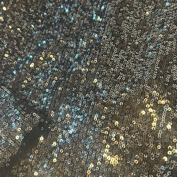 XS Steve Madden glitzy sequinned long sleeve shirt - Picture 2 of 4